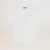 Vit dam-T-shirt med silverglitterlogotyp och stjärna Vit dam-T-shirt med silverglitterlogotyp och stjärna