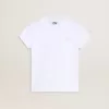 Vit och silverfärgad T-shirt med logotyp och maxistjärna i silverglitter