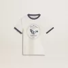 Vit T-shirt för pojkar med blå tryck Vit T-shirt för pojkar med blå tryck