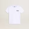 Vit T-shirt med kontrasterande svart logotyp och stjärna Vit T-shirt med kontrasterande svart logotyp och stjärna