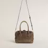 Vita Bag i brunt vintage-läder med gulddetaljer Vita Bag i brunt vintage-läder med gulddetaljer