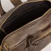 Vita Bag i brunt vintage-läder med gulddetaljer Vita Bag i brunt vintage-läder med gulddetaljer