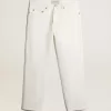 Vita jeansbyxor för herr Vita jeansbyxor för herr