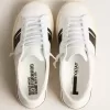Yatay Model 1B hållbara sneakers med vit biobaserad ovandel och svart Y